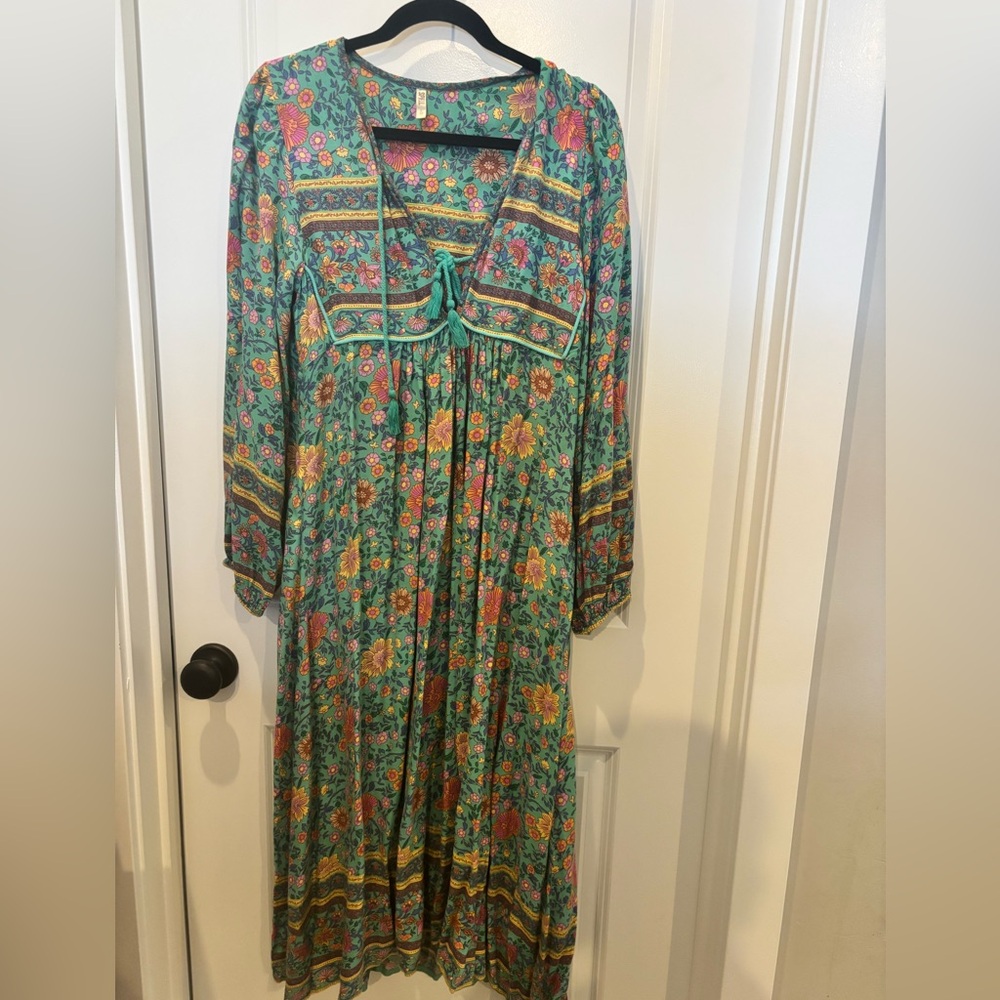 Spell Folktown Midi Dress sz S original drop